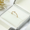 링틀 허그 조정할 수 있는 불순물 금 모이산니트 패션 보석 반지와 결혼하는 5 PC 티타늄